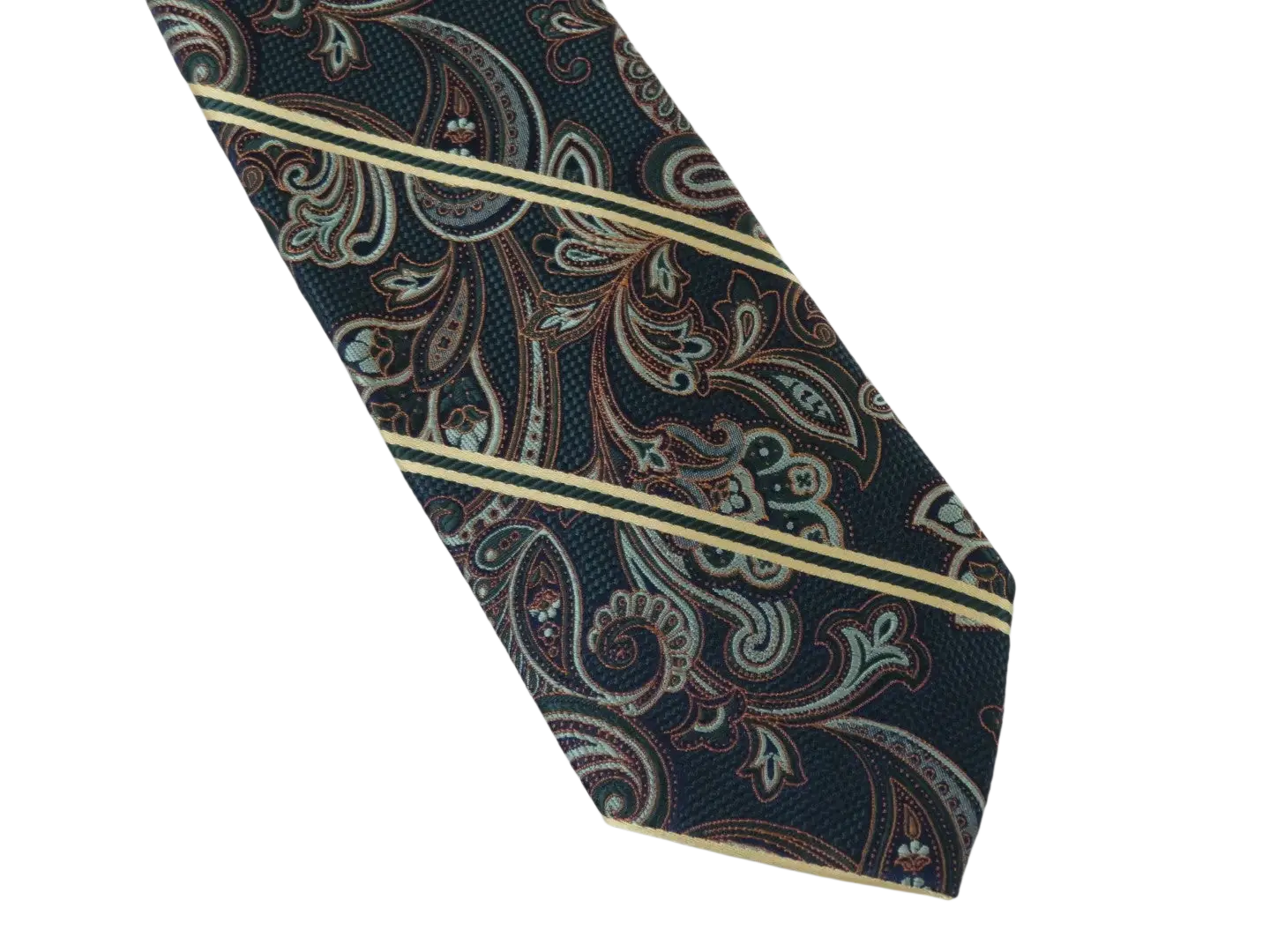 Men's Stacy Adams Tie and Hankie Set Fancy Woven Silky Satin #SAT64 Charcoal