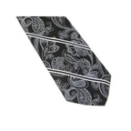 Men's Stacy Adams Tie and Hankie Set Fancy Woven Silky Satin #SAT69 Black