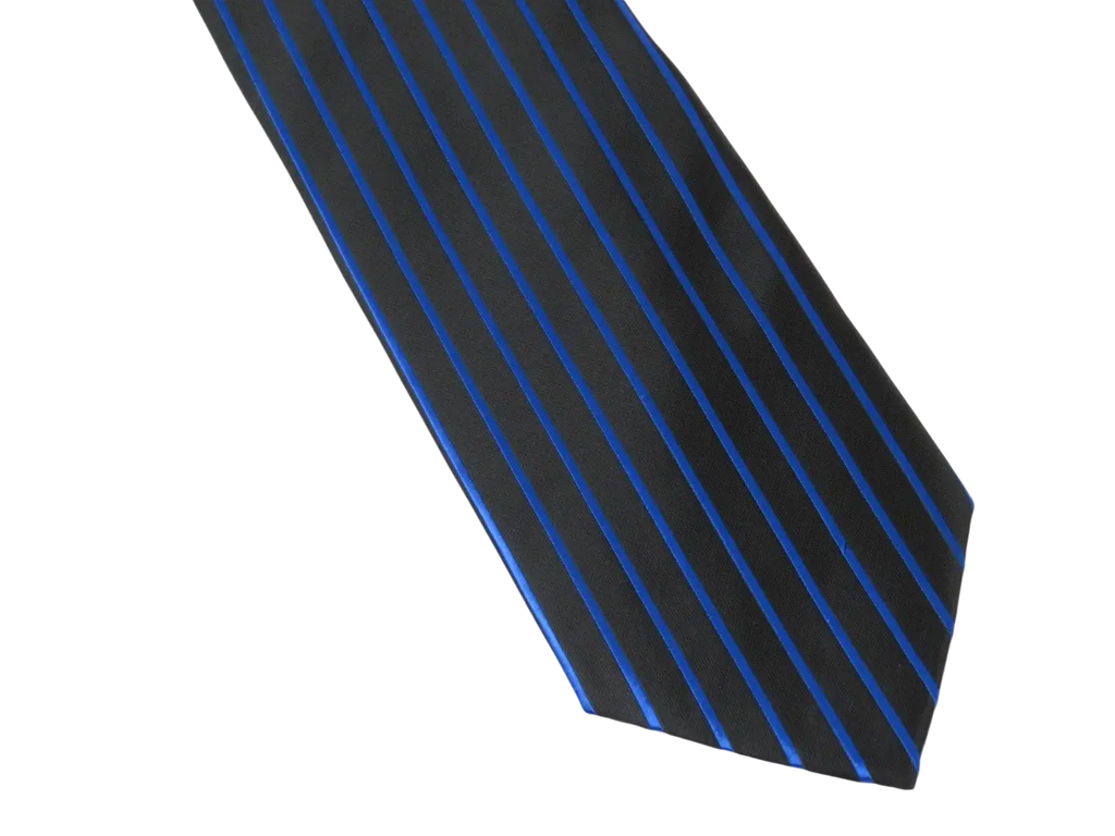 Men's Stacy Adams Tie and Hankie Set Fancy Woven Silky Satin #SAT76 Blue