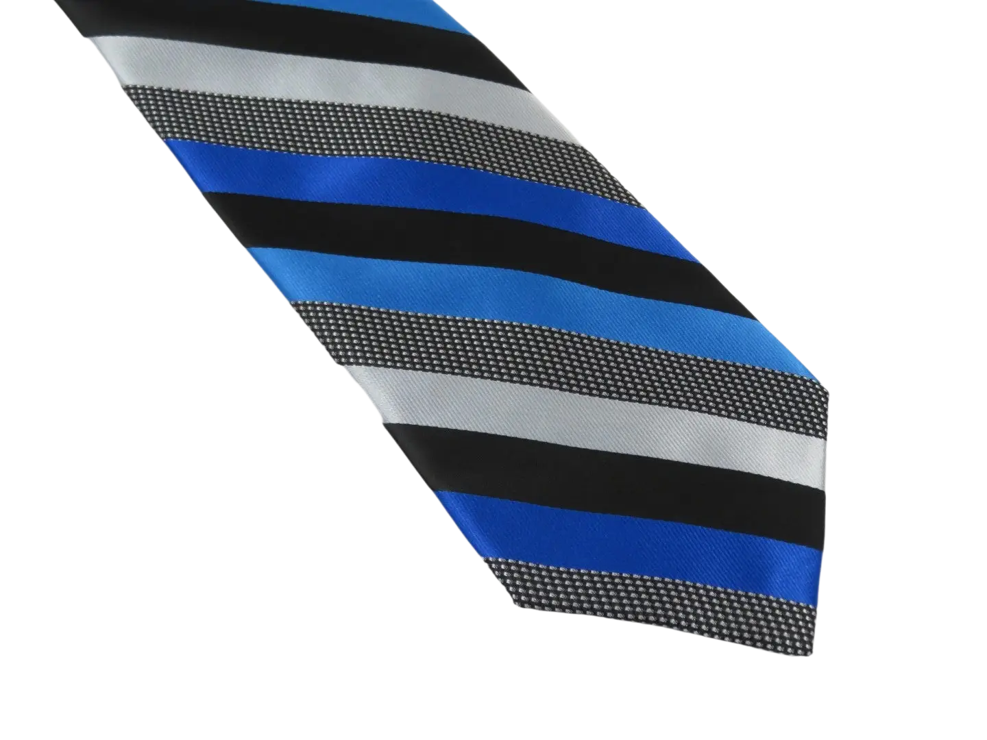 Men's Stacy Adams Tie and Hankie Set Fancy Woven Silky Satin #SAT81 Blue