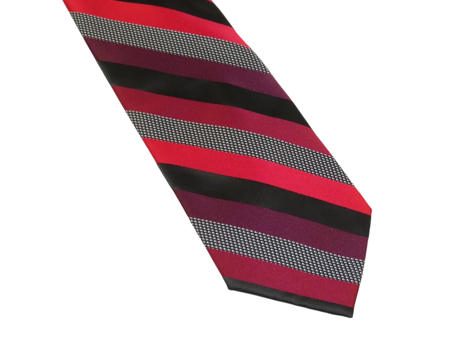 Men's Stacy Adams Tie and Hankie Set Fancy Woven Silky Satin #SAT82 Red