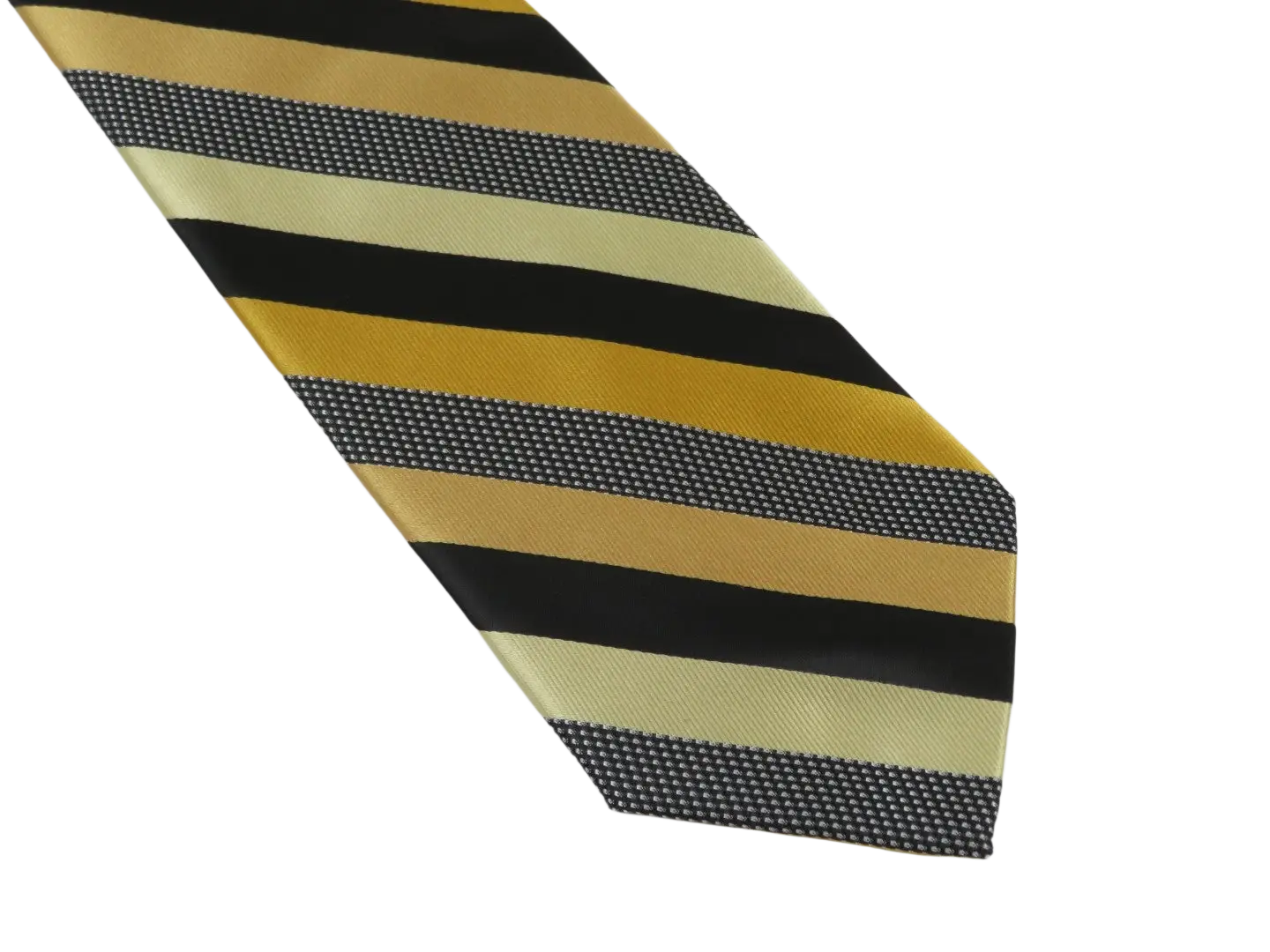 Men's Stacy Adams Tie and Hankie Set Fancy Woven Silky Satin #SAT84 Gold