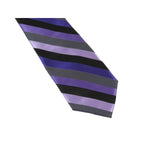 Men's Stacy Adams Tie and Hankie Set Fancy Woven Silky Satin #SAT85 Purple