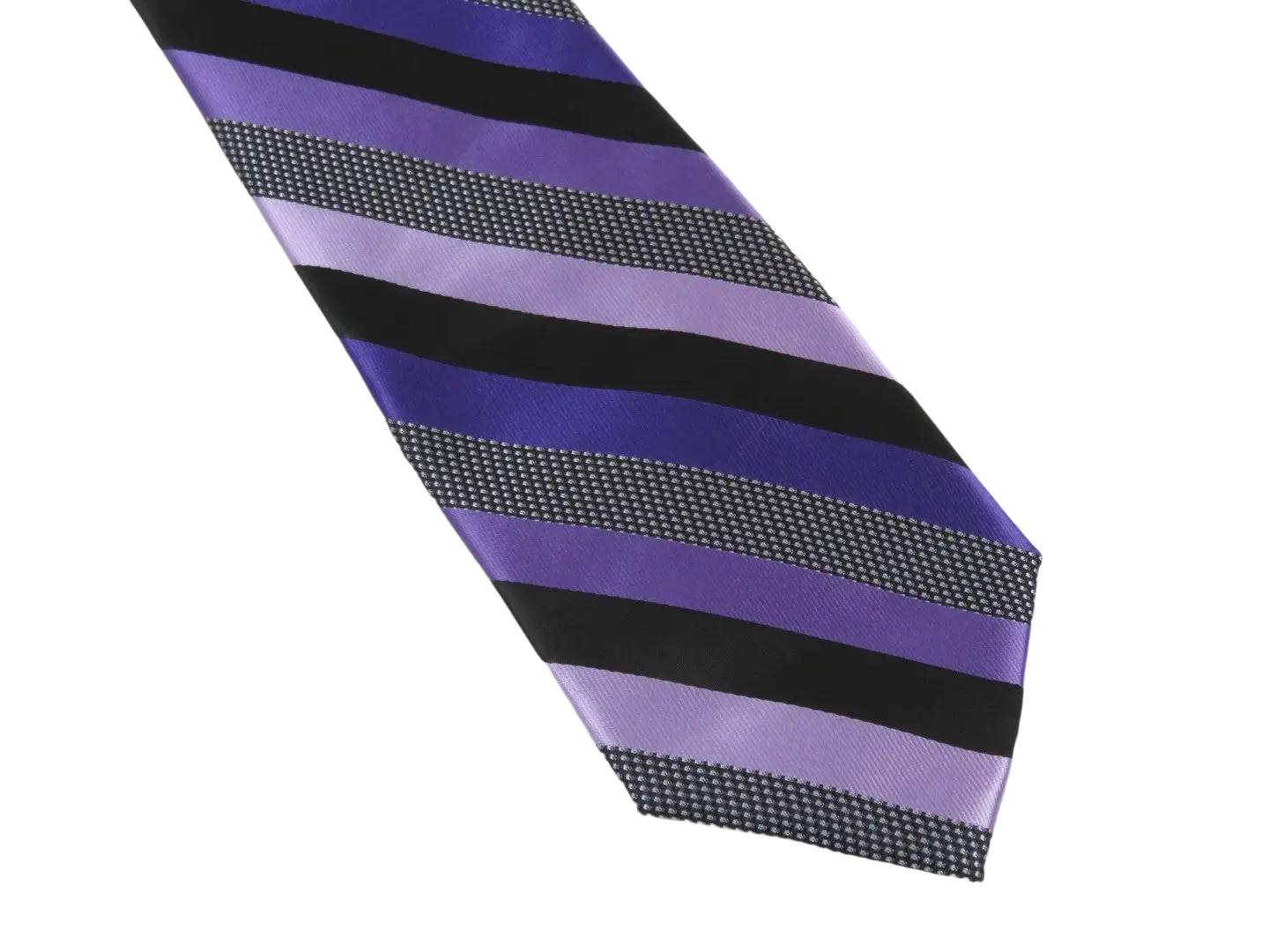 Men's Stacy Adams Tie and Hankie Set Fancy Woven Silky Satin #SAT85 Purple