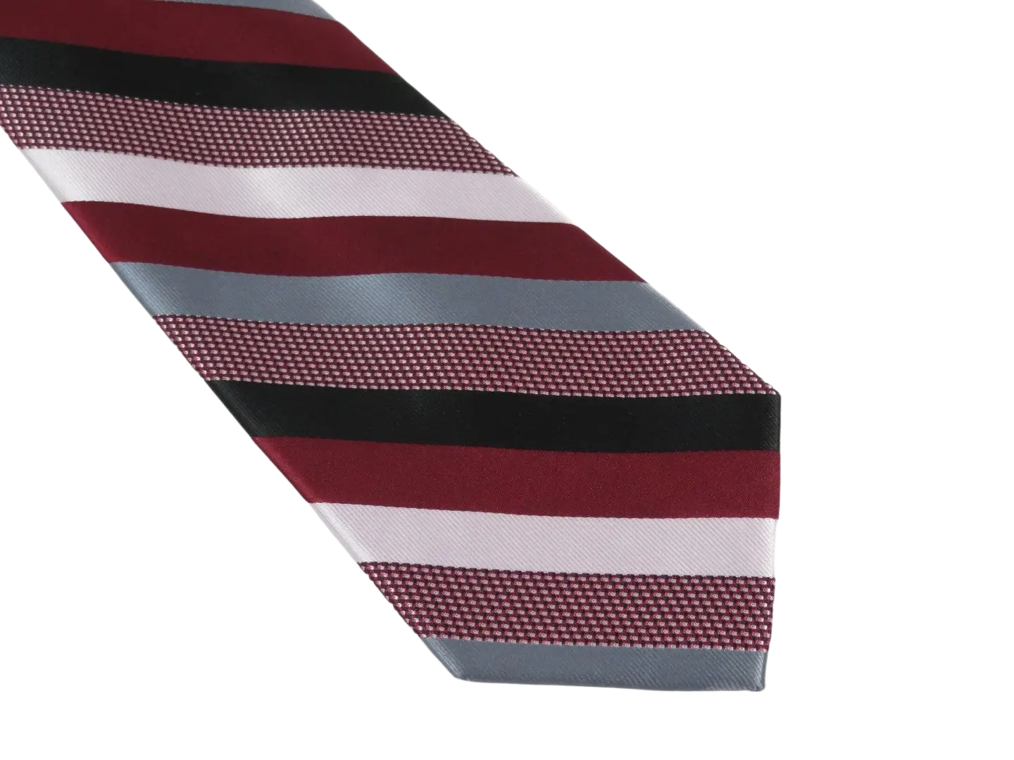 Men's Stacy Adams Tie and Hankie Set Fancy Woven Silky Satin #SAT88 Wine