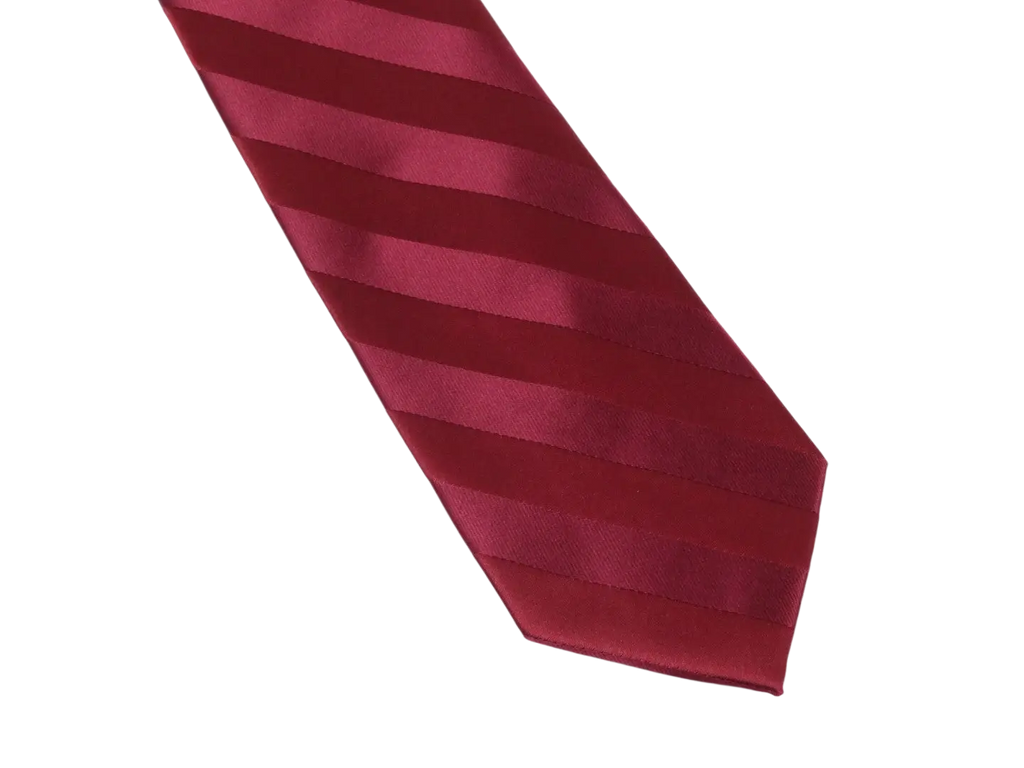 Men's Stacy Adams Tie and Hankie Set Fancy Woven Silky Satin #SAT89 Burgundy