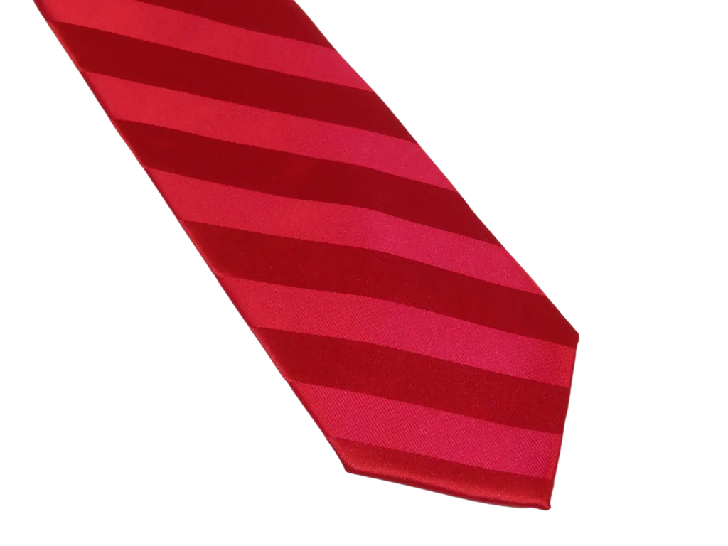 Men's Stacy Adams Tie and Hankie Set Fancy Woven Silky Satin #SAT90 Red