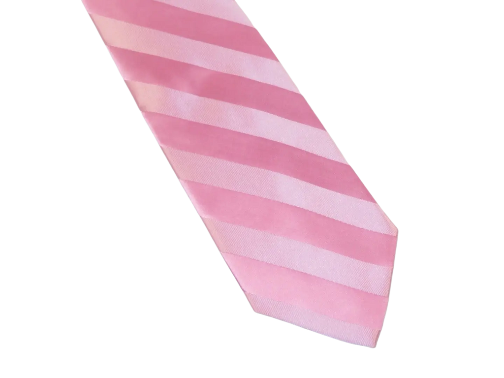 Men's Stacy Adams Tie and Hankie Set Fancy Woven Silky Satin #SAT92 Pink