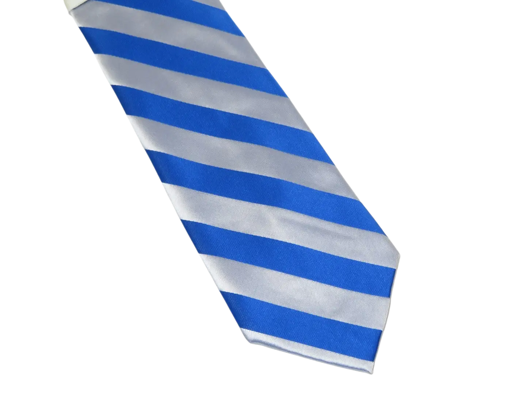 Men's Stacy Adams Tie and Hankie Set Fancy Woven Silky Satin #SAT96 Royal Blue