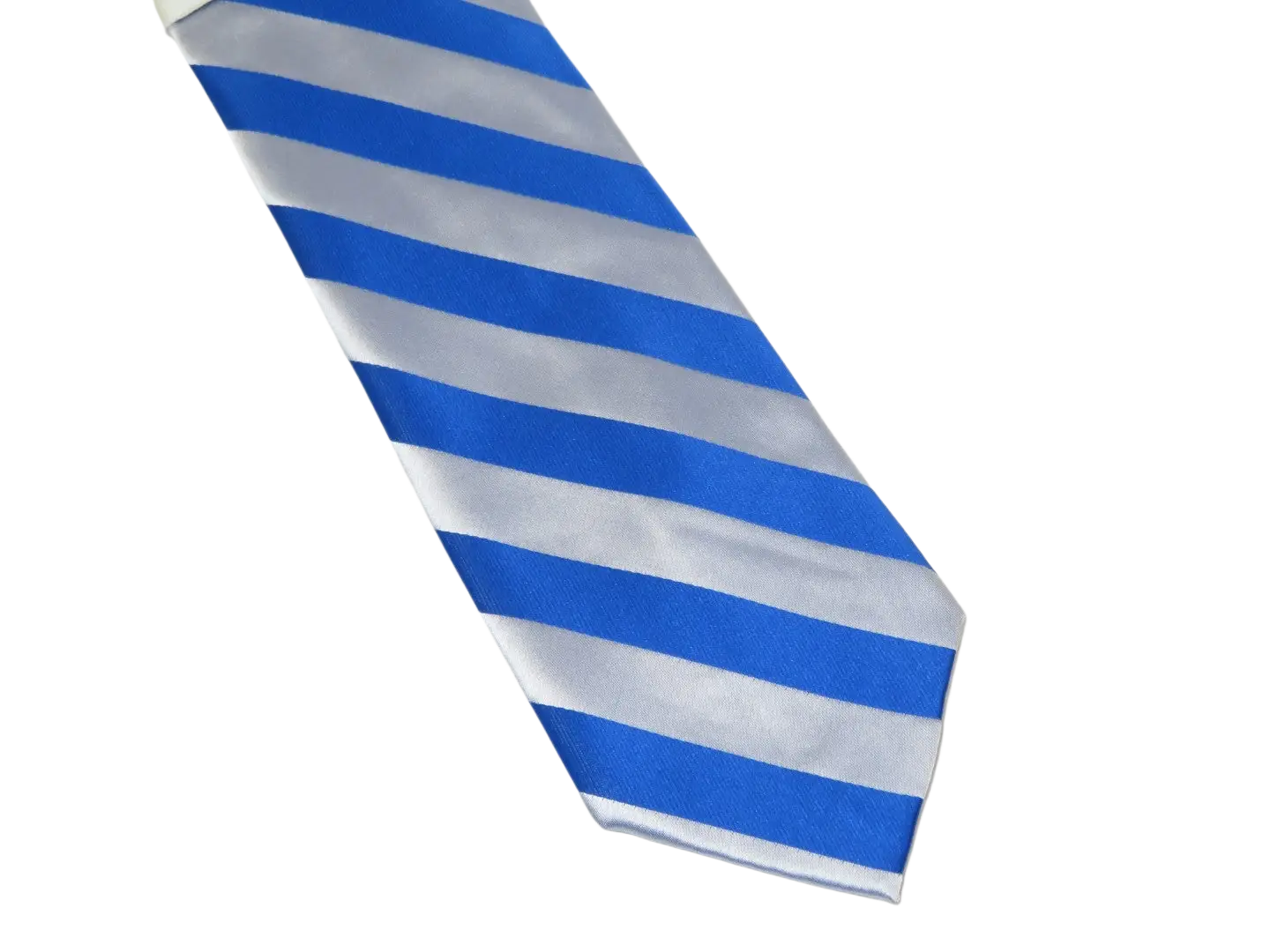 Men's Stacy Adams Tie and Hankie Set Fancy Woven Silky Satin #SAT96 Royal Blue