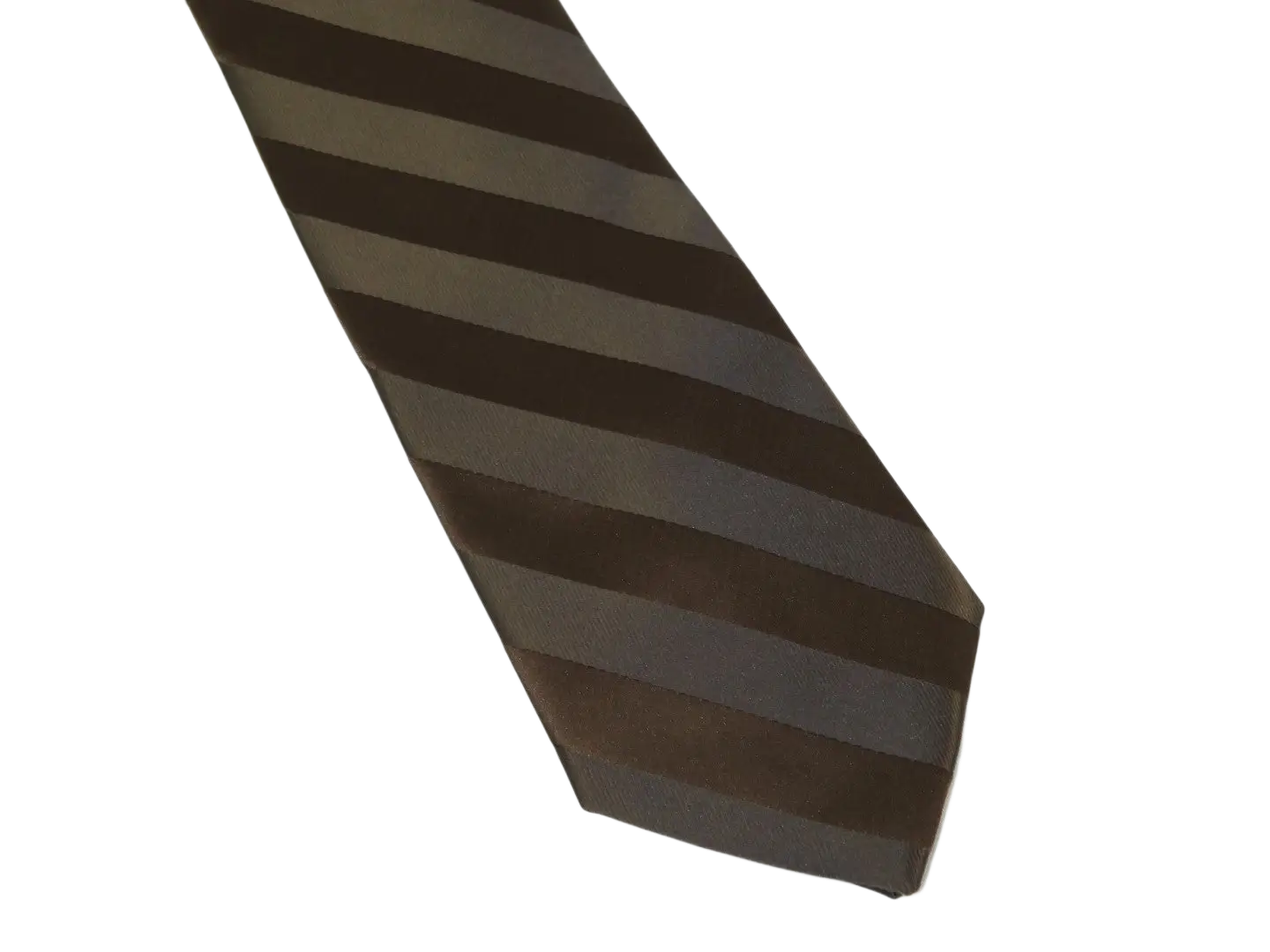 Men's Stacy Adams Tie and Hankie Set Fancy Woven Silky Satin #SAT97 Brown