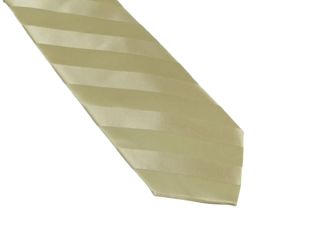 Men's Stacy Adams Tie and Hankie Set Fancy Woven Silky Satin #SAT99 Ivory