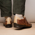 Hand painted big block alligator scales Sneaker Shoes Saulo Orix