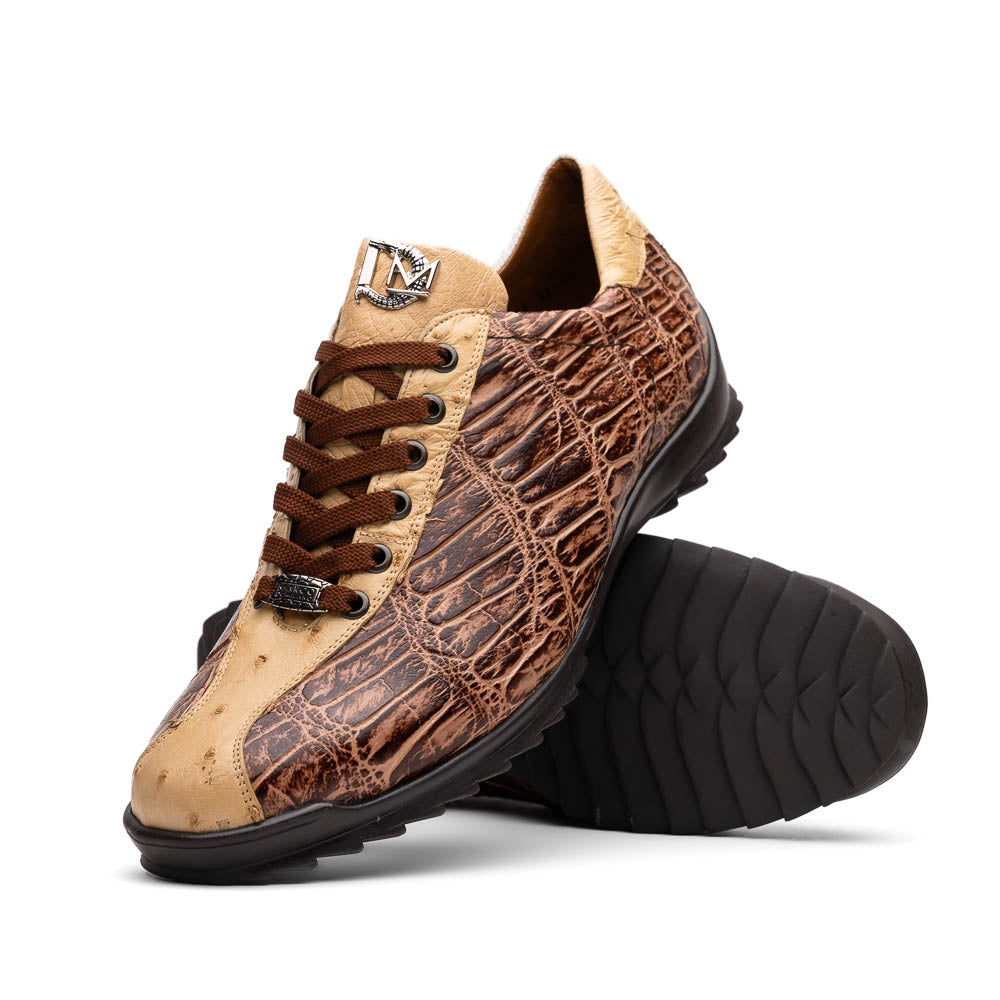Hand painted big block alligator scales Sneaker Shoes Saulo Orix