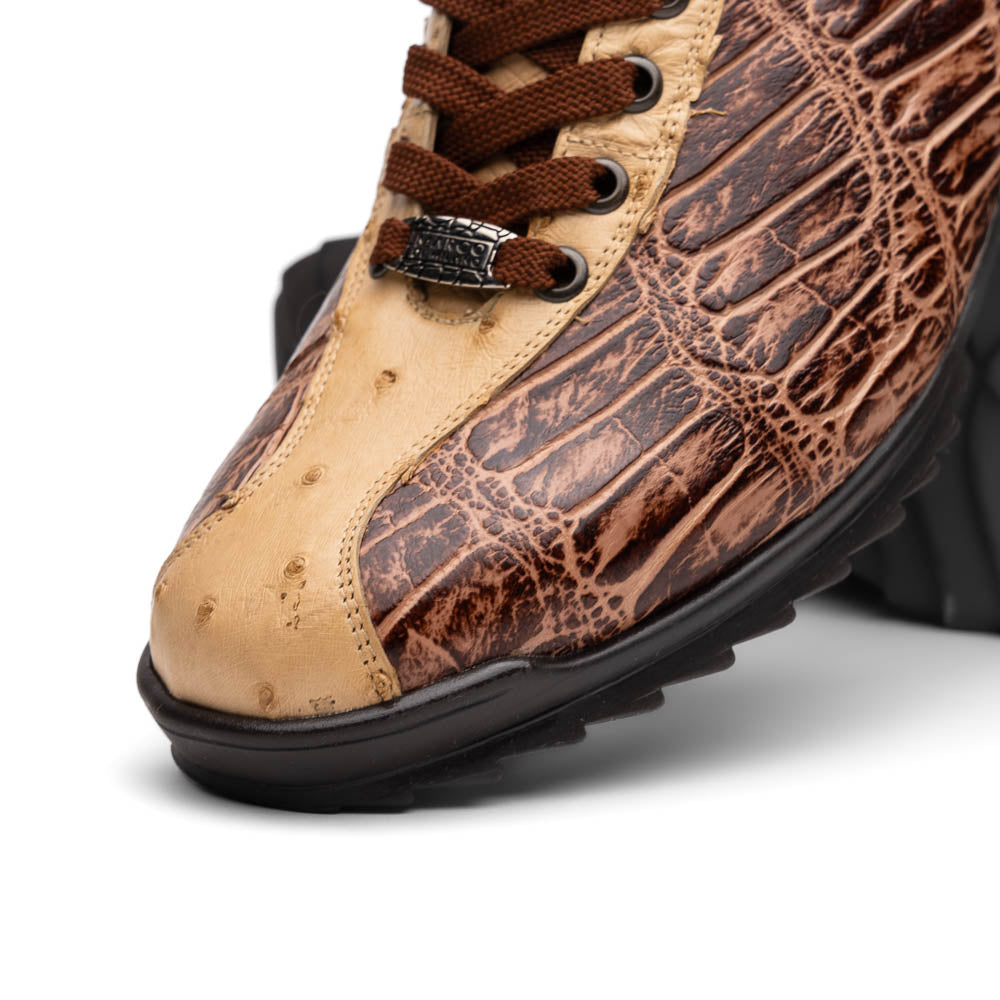 Hand painted big block alligator scales Sneaker Shoes Saulo Orix