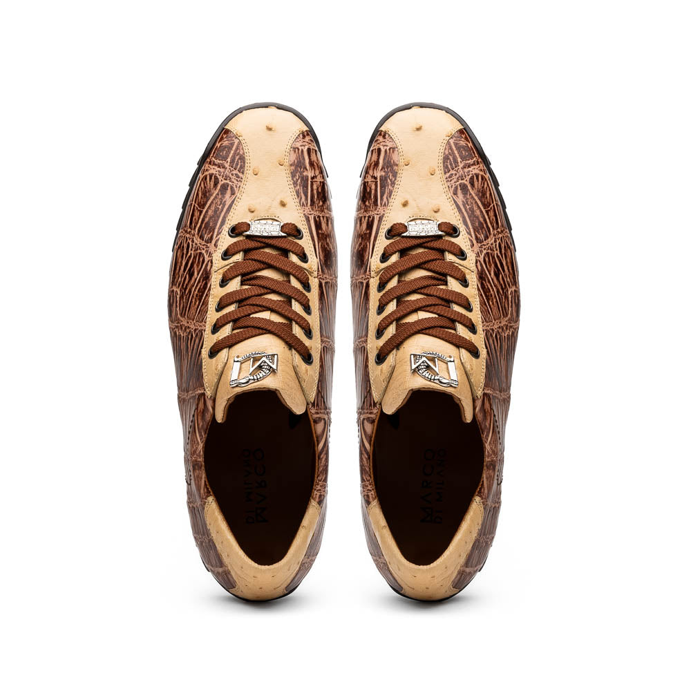 Hand painted big block alligator scales Sneaker Shoes Saulo Orix