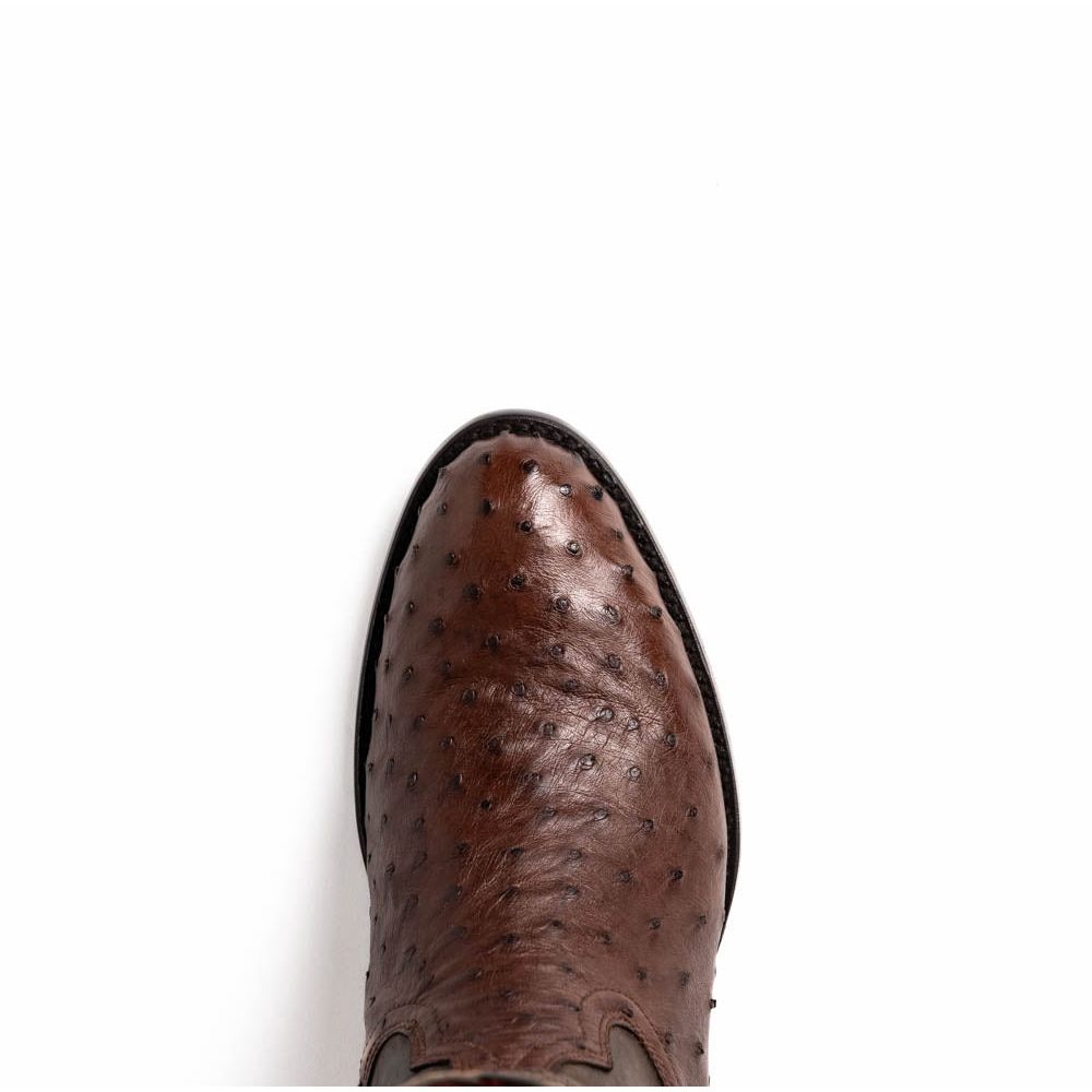 SAVANNAH Genuine Ostrich Skin Cowboy Boot from the Western Collection Kango Tabac