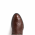 SAVANNAH Genuine Ostrich Skin Cowboy Boot from the Western Collection Kango Tabac