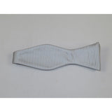 Men's Self Bow Tie By Hand J.Valintin Collection Woven SBT2 Silver Gray