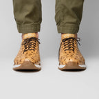 Hand painted genuine ostrich quil Sneaker Shoes Scanno Antique Orix