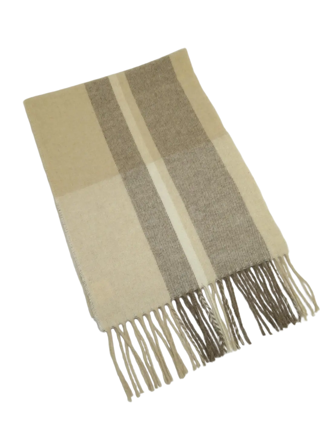 Scarf By J.Valintin Italian Luxurious 100% Wool Made In Italy #Scarf10 Beige Tan