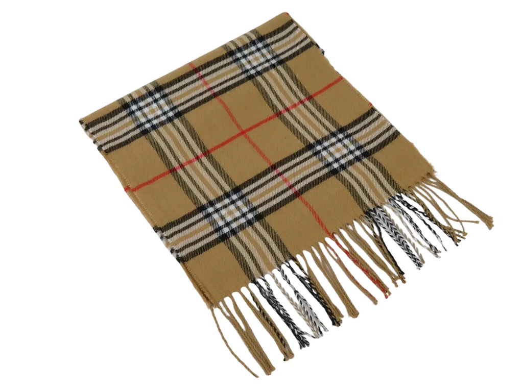 J.Valintin Unisex Plaid Scarf Soft Feel Acrylic Fashion Design #Scarf3 Camel