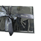 Scarf By J.Valintin Italian Luxurious 100% Wool Made In Italy #Scarf7 Charcoal