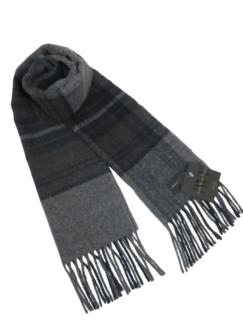 Scarf By J.Valintin Italian Luxurious 100% Wool Made In Italy #Scarf7 Charcoal