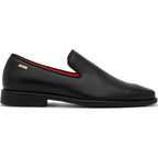 Men Tayno Dressy Leather Cushioned Comfortable Slip on Loafer #ALPHA L Black