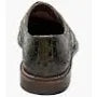 25537 Stacy Adams Leather Shoes Gennaro Wintip Ostrich Print Olive Green