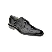 Belvedere Men Siena Dress Exotic shoes Formal Genuine Ostrich Leather 1463 black