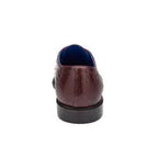 Belvedere Siena Men's Shoes Genuine Ostrich Lace Up Burgundy 1463