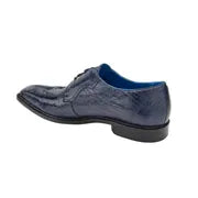 Belvedere Siena Men's Shoes Genuine Ostrich Lace up Navy 1463