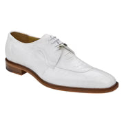 Mens Belvedere New Exotic Siena Genuine Ostrich Leather White 1463