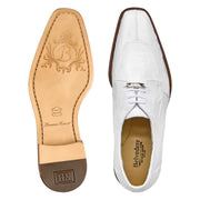 Mens Belvedere New Exotic Siena Genuine Ostrich Leather White 1463