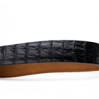 genuine exotic caiman fuscus-back belt Silvio Black