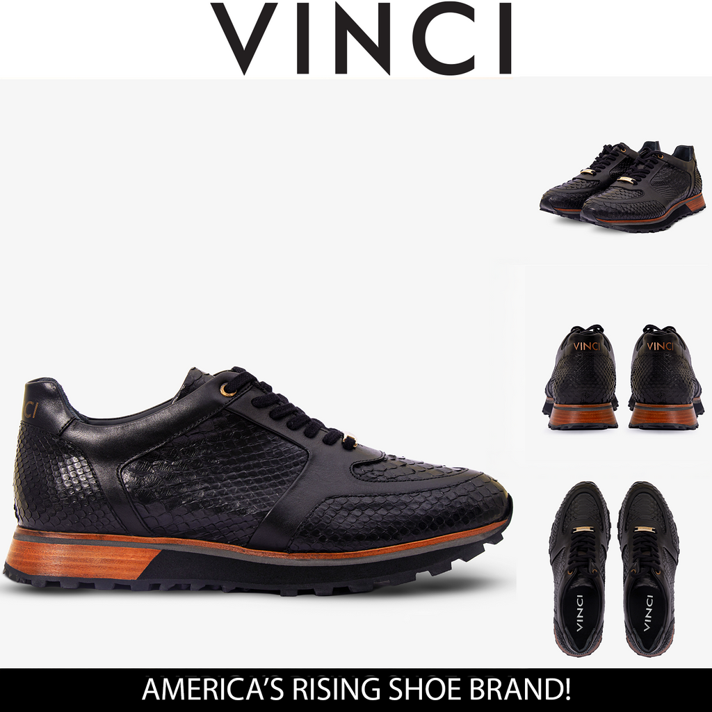 The Boss Snake Skin Black Men Sneaker