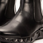 Vinci The Apex Black Leather Men Chelsea Leather Comfort Boot