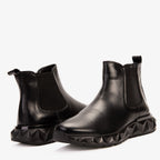 Vinci The Apex Black Leather Men Chelsea Leather Comfort Boot