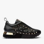 Vinci The Infanta Black Spike Leather Women Sneaker Limited Edition