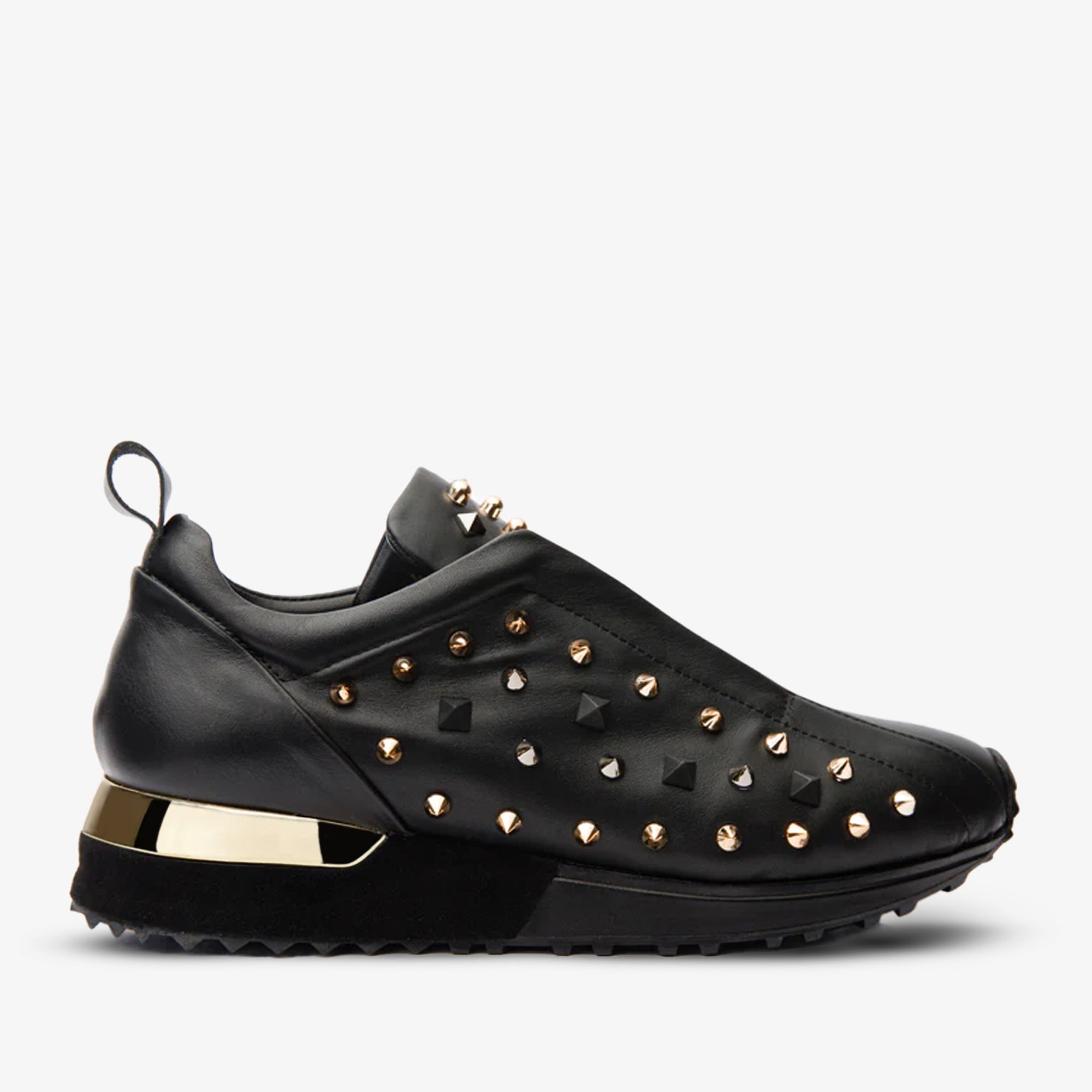 Vinci The Infanta Black Spike Leather Women Sneaker Limited Edition