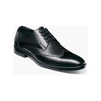 Stacy Adams Asher Wingtip Lace Up Men's Shoes Leather Black 25653 - 001 - J.Valintin Men's Wear Legend - 25653 - 001 - 7