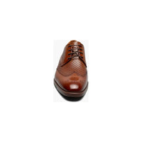 Stacy Adams Asher Wingtip Lace Up Men's Shoes Leather Cognac 25653 - 221 - J.Valintin Men's Wear Legend - 25653 - 221 - 7