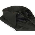 Men's CIERO MONTERO Turkey Cotton Shirt Long Point Callor Stn-15Sk Black