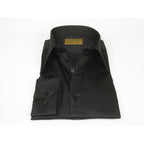 Men's CIERO MONTERO Turkey Cotton Shirt Long Point Callor Stn-15Sk Black