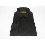 Men's CIERO MONTERO Turkey Cotton Shirt Long Point Callor Stn-15Sk Black