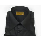 Men's CIERO MONTERO Turkey Cotton Shirt Long Point Callor Stn-15Sk Black