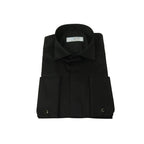 Mens CEREMONIA Tuxedo Formal Shirt 100% Cotton Turkey Slim Fit #stn 15 aty black