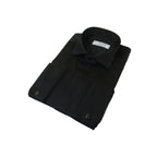 Mens CEREMONIA Tuxedo Formal Shirt 100% Cotton Turkey Slim Fit #stn 15 aty black