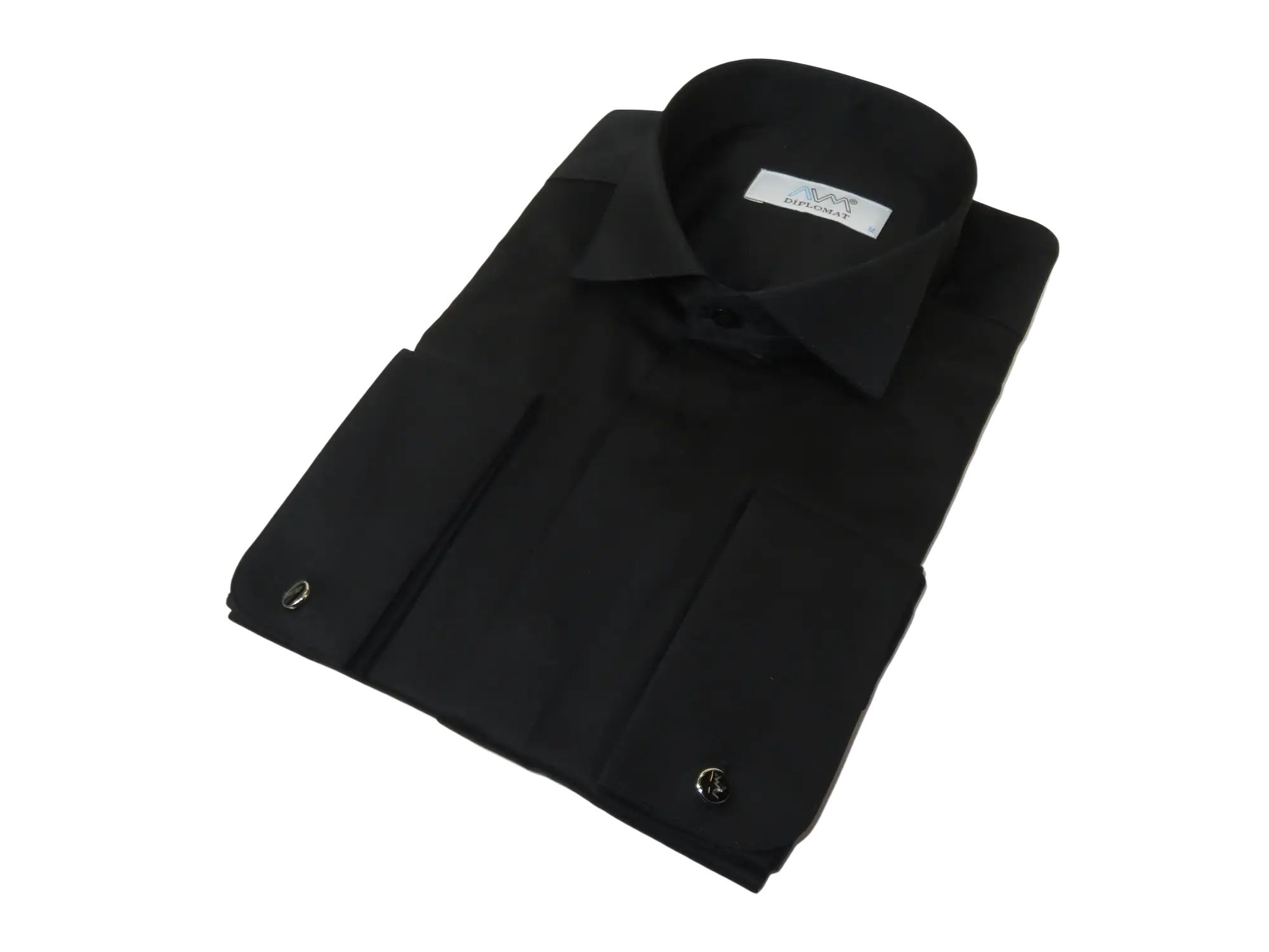 Mens CEREMONIA Tuxedo Formal Shirt 100% Cotton Turkey Slim Fit #stn 15 aty black